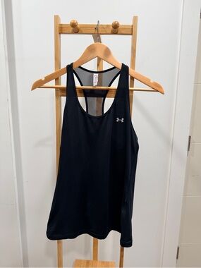 Under Armour Black Racerback Mesh Training Tank